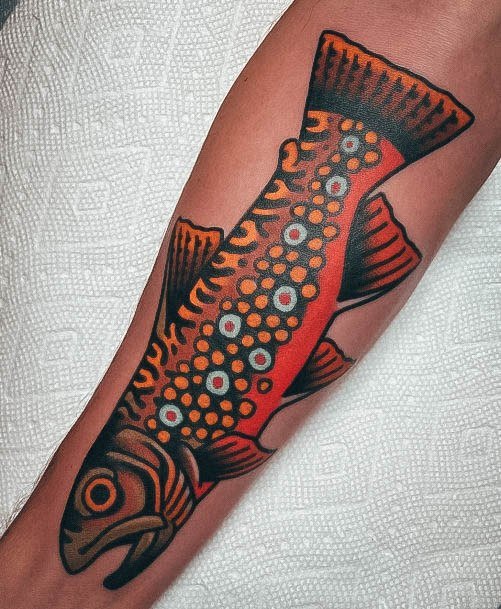 Fishing Female Tattoo Designs