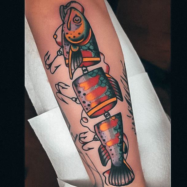 Fishing Tattoo For Ladies