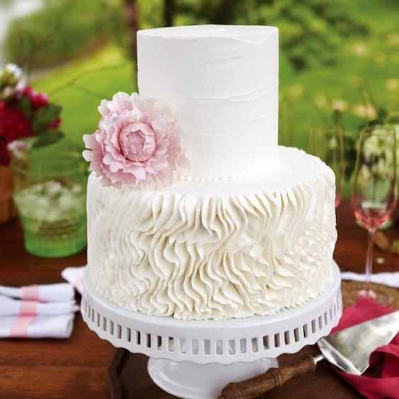 Flaky Icing Buttercream Wedding Cake