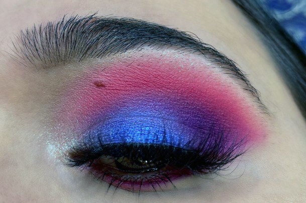 Flaming Bright Celestial Purple Toned Eyeshadow Women