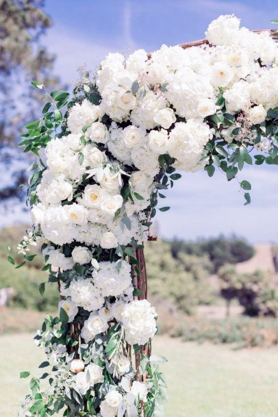 Flaming White Hydrangea Wedding Flowers