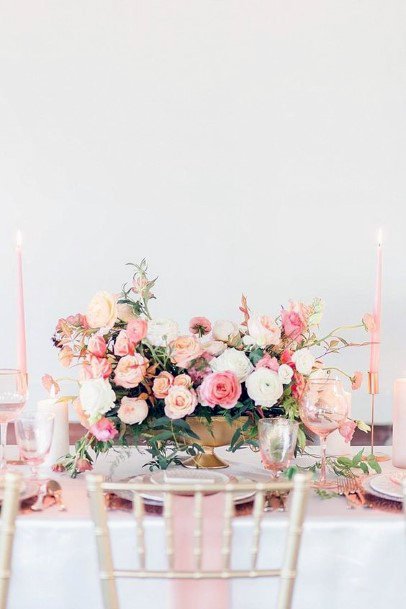 Flamingo Blush Flowers Wedding