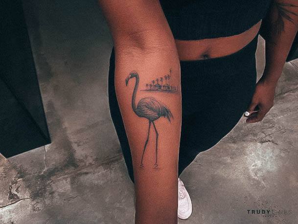 Flamingo Tattoo Designs For Girls