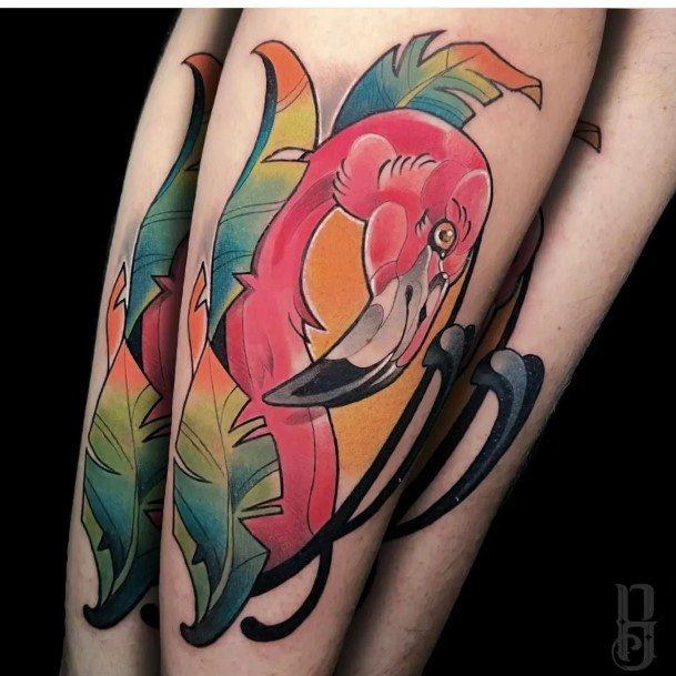 Flamingo Tattoo Feminine Designs