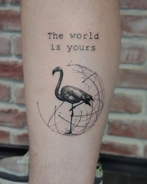 Flamingo Tattoos Feminine Ideas