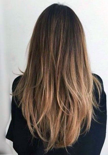 Flawless Brunette Womens Balayage Perfect For Any Fun Filled Night Out