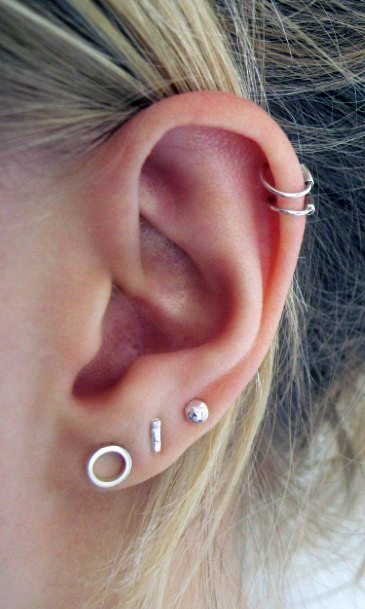 Flirtatious Multiple Ear Pretty Piercing Ideas For Women