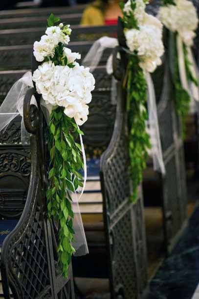 Flora Decorations Church Wedding