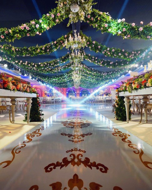 Floral Arcs Decorations Wedding Ceiling