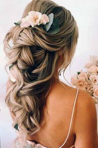 Floral Ash Colored Carousel Hairstyle Women