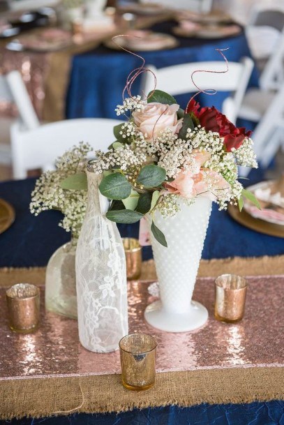 Floral Decor Wedding Burlap