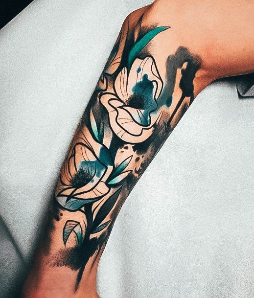 Floral Tattoo For Ladies