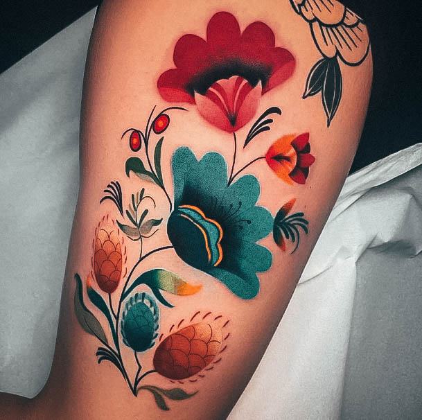 Floral Womens Tattoo Designs