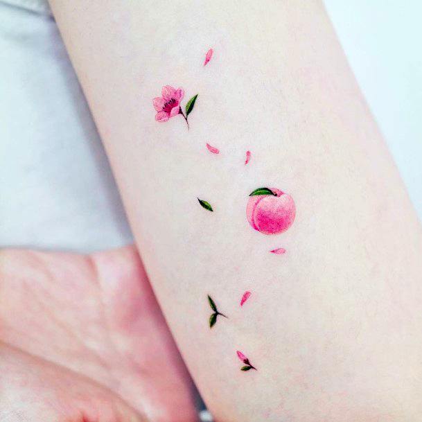 Flower Petal Girls Tattoo Ideas