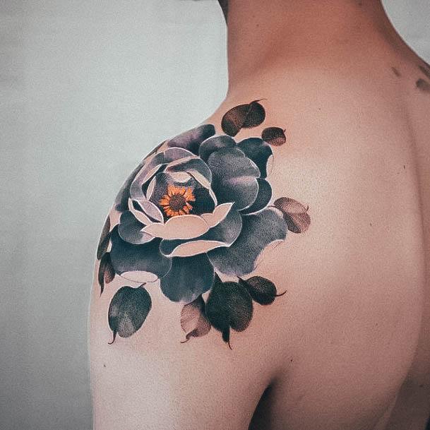 Flower Shoulder Tattoo Feminine Designs