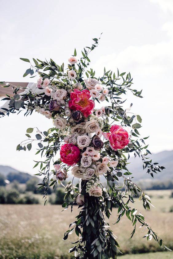 Flowers Bunch Wedding Arch