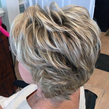 Fluffy Bob Hairstyles For 50 Year Old Woman With Thick Hair