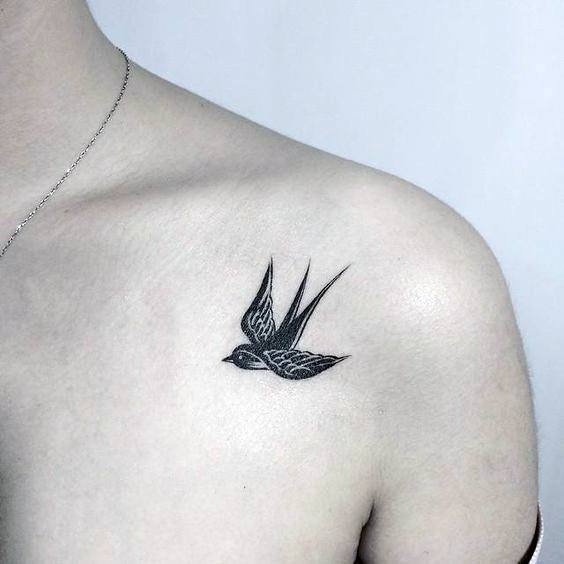 Flying Bird Tattoo Womens Arms