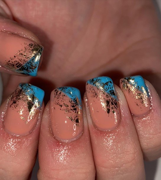 Foil Nails Feminine Ideas