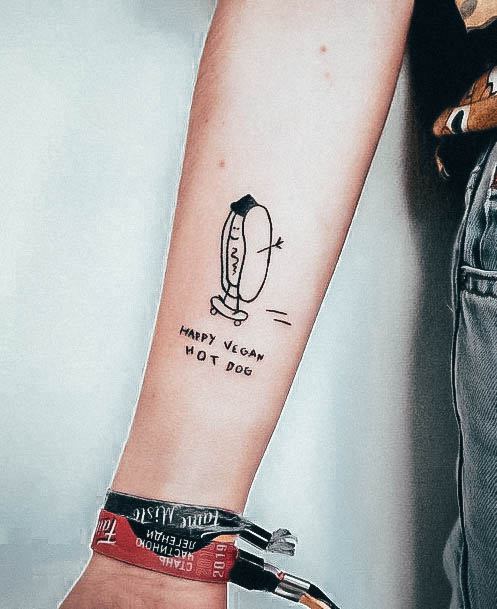 Food Tattoo For Ladies