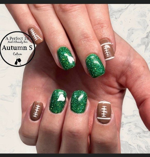 Football Nail Design Inspiration For Women