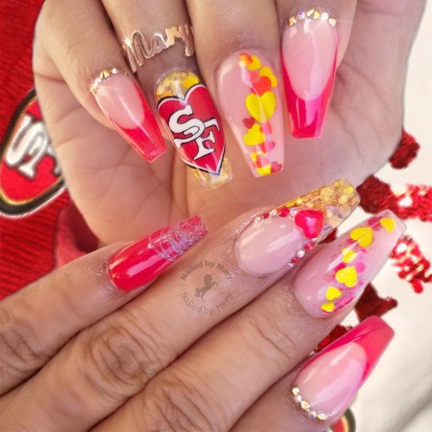 Football Nail For Ladies