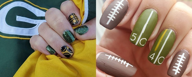 Cleveland Browns Football Nail Art Ideas & Designs