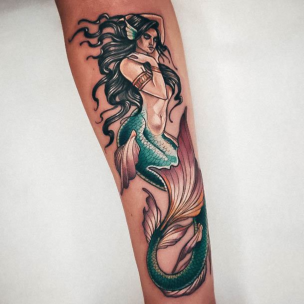 Forearm Adorable Tattoo Inspiration Mermaid For Women