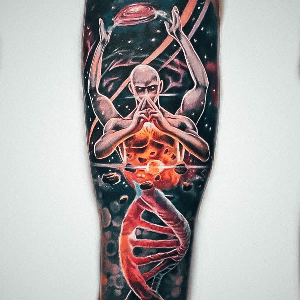 Forearm Galaxy Nice Dna Tattoos For Women