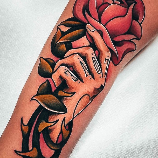Forearm Sleeve Womens Tattoo Designs