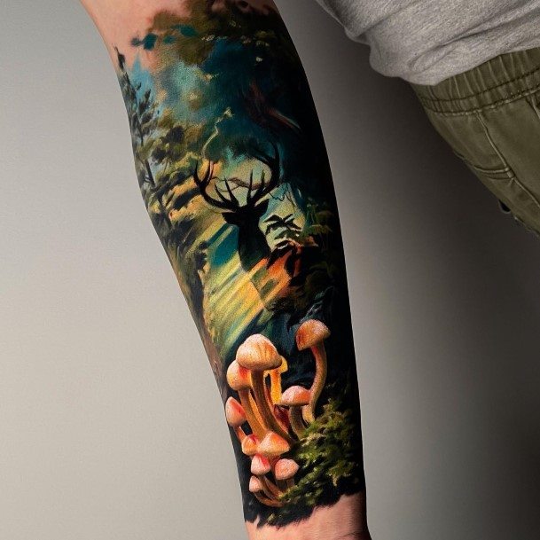 Forest Tattoo Feminine Designs