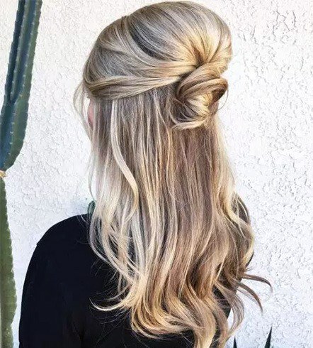 Formal Bouffant With Pearl Hairstyle Accessory And Curls