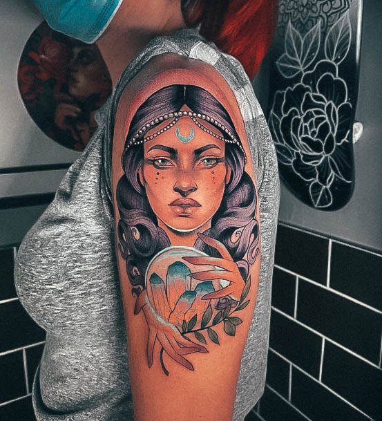 Fortune Teller Tattoo For Ladies