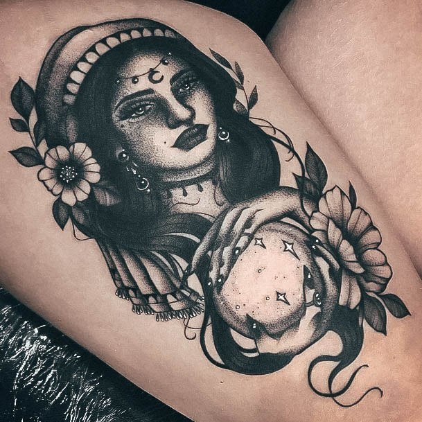 Fortune Teller Womens Tattoos