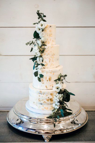 Four Tiered Cake November Wedding Flowers