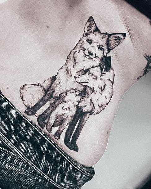 Fox Female Tattoo Designs