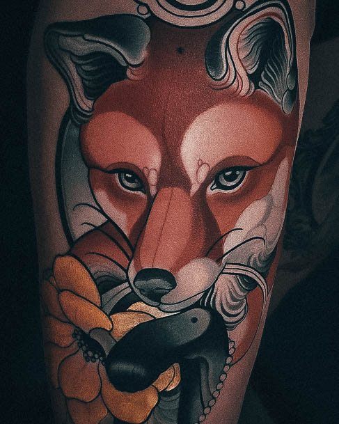 Fox Tattoo Design Inspiration For Women