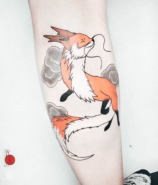 Fox Tattoos For Girls