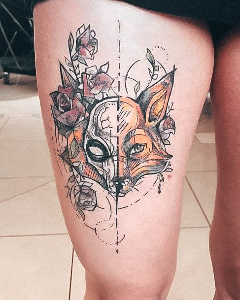 Fox Womens Tattoo Designs