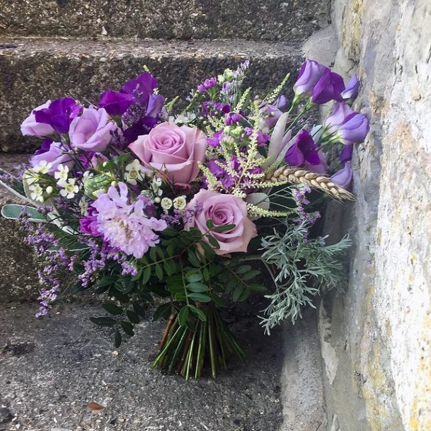 Fragrant Lavender Flowers Wedding Bouquet