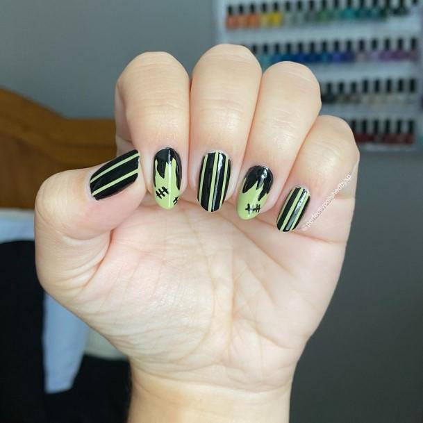 Frankenstein Womens Nails