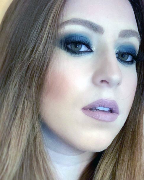 Freezing Ice Silver And Blue Eyeshadow Women