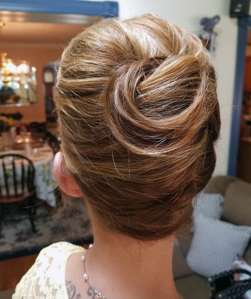 French Twist With Sexy Loose Top Curl For Women