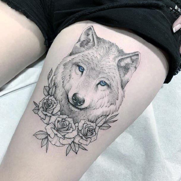 Top 80 Best Wolf Tattoo Designs For Women - Howling Animal Ideas
