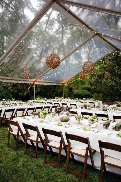 Frosted White Tent Wedding Celebrations