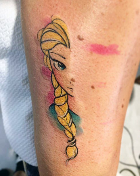 Frozen Disney Elsa Themed Tattoos For Women