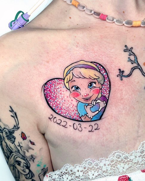 Frozen Womens Feminine Frozen Tattoos