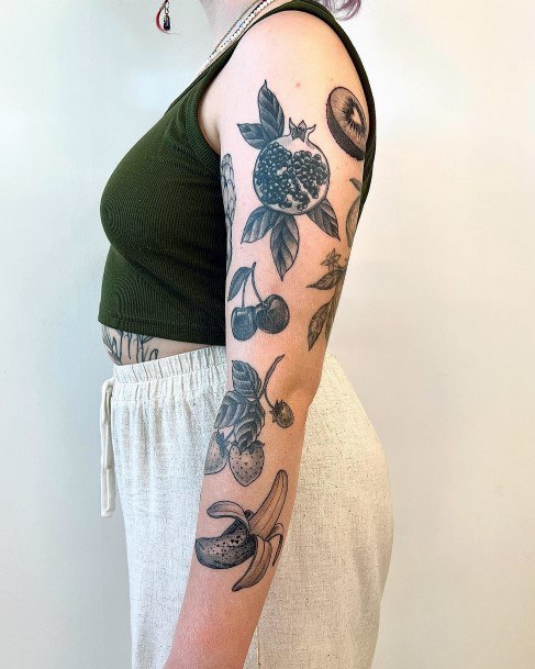 Fruit Female Tattoo Designs