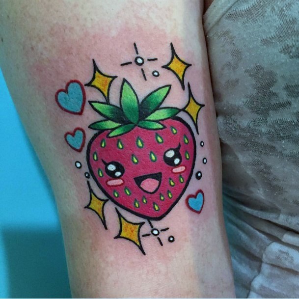 Top 100 Best Fruit Tattoos For Women - Sweet Design Ideas