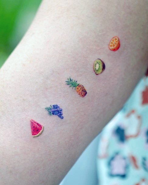 Fruit Tattoo Feminine Designs